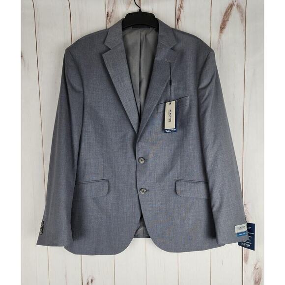 Kenneth Cole Slim-Fit Techni-Cole Stretch Suit Jacket Light Gray Tic 44S NWT - Picture 1 of 6